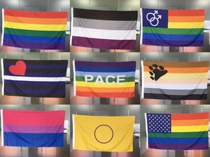 Drapeau de corps LGBT <span class=keywords><strong>Gay</strong></span> Pride 150x90 drapeau de conception personnalisée drapeau arc-en-ciel coloré 3 * 5ft - Product Image 5