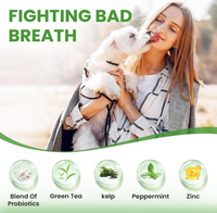 Fabrication OEM ODM, suppléments dentaires professionnels pour animaux de compagnie, formule personnalisée, poudre probiotique pour le nettoyage dentaire des chiens