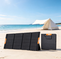 Panneau Solaire Pliable Portable 420W Étanche IP65 pour Connecteur Chargeur Haute Efficacité Station d'Énergie Camping Extérieur RV Réseau