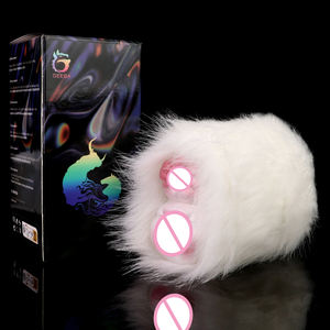 2 delik Masturbators yapay hayvan kedi vajinal erkekler için Masturbating fantezi aşk oyuncaklar seks bebek - Product Image 2