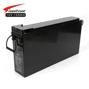 12volt agm 12v 150ah 20hr deep cycle ups battery front terminal 12v exide lead acid battery