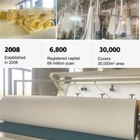 Sacs filtrants acryliques PAN d'excellente qualité pour haute humidité, pour filtre à air anti-poussière, mélange de matériaux différents en feutre