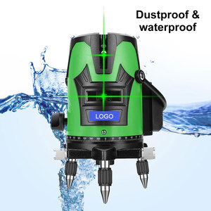 Trípode de 3 líneas multiusos para exteriores, nivel láser giratorio, con trípode, color verde - Product Image 5