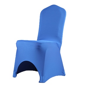 Polyester Spandex arc avant <span class=keywords><strong>bleu</strong></span> Royal chaise couverture Stretch Slip chaise <span class=keywords><strong>couvre</strong></span> pour mariage fête événement hôtel Banquet Restaurant - Product Image 1