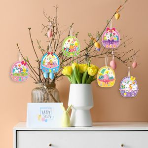 Nouveau Kit de Cartes et Autocollants DIY Panier d'Œufs de Pâques Dessin Animé 2026 QS – Décoration et Cadeau Artisanal de Pâques - Product Image 4