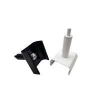 Clip de câble réglable avec pince de maintien pour système d'éclairage sur rail en aluminium, facile à installer, glisser, positionner et verrouiller n'importe où