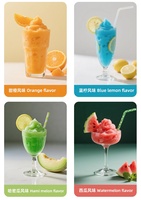 Mélange de poudre de glace pilée au goût de cola, boisson glacée commerciale, poudre de smoothie pour machine à slush