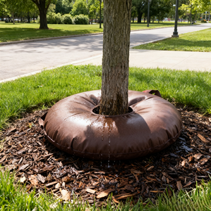 Nouvel Anneau d'arrosage en PVC marron pour arbres, Système d'irrigation à libération lente pour ferme, <span class=keywords><strong>serre</strong></span> et usage domestique - Product Image 2