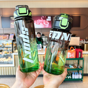 2026 Luxury Sports Water <b>Bottle</b> Wholesale Custom Logo Large Capacity Gym <b>Bottle</b> with Handle and Straw Gradient Plastic <b>Flask</b> - Product Image 3