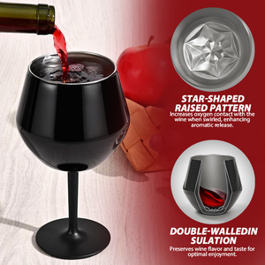 2025 nuovo calice isolato <span class=keywords><strong>sottovuoto</strong></span> in acciaio inossidabile a doppia parete con capacità rimovibile vino rosso 414ml da 14 once - Product Image 4
