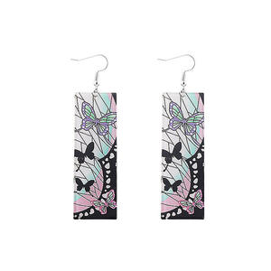 Aretes <span class=keywords><strong>de</strong></span> <span class=keywords><strong>Tanjiro</strong></span> al Por Mayor Estilo Anime Japonés Demon Slayer con Clip para Oreja, Colgante <span class=keywords><strong>de</strong></span> Mariposa en Acrílico a la Moda para Hombre y Mujer - Product Image 5