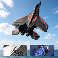 Avion RC moyen 200m à double batterie en mousse EPP prêt à voler, avion télécommandé compatible FBA