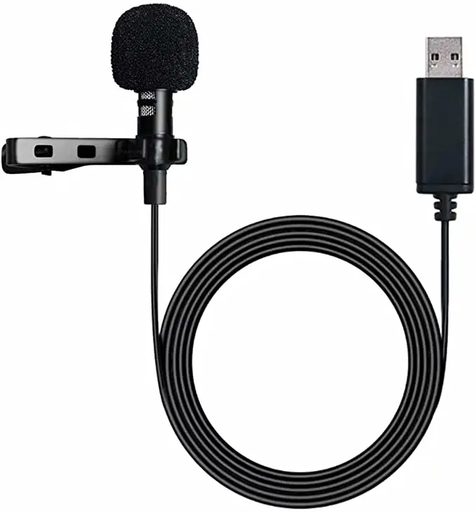 Wholesale customizable USB wired Lavalier microphones and mini professional media wired microphones