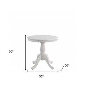Tavolo da pranzo con Base in legno massello HMS 30 \ "bianco con Design arrotondato - Product Image 4