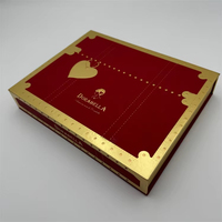 Maßgefertigte Luxus-Magnetbox für Schokolade mit Schwarzem Kunststoffeinsatz Goldfolien-Logo Starre Papier-Schokoladenverpackung Geschenkbox