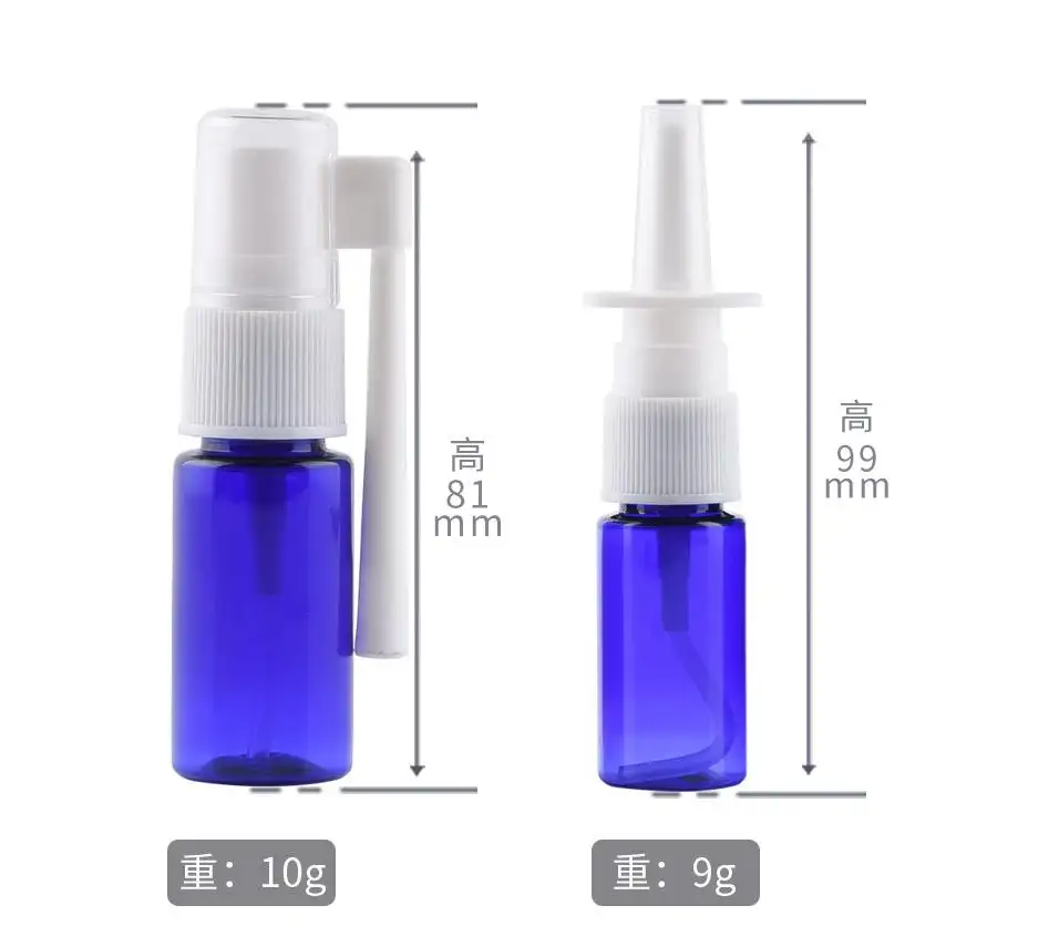 5Ml Kleine 360 Graden Rotatie Kofferbak Plastic Vloeibare Geneeskunde Orale Spray Fles Neusspray Fles