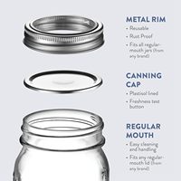 Bocaux en verre Mason personnalisés pour le stockage alimentaire 16OZ 32OZ – Vente chaude de bocaux en verre personnalisés avec couvercles