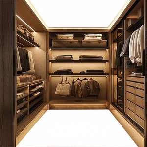 Armoire-penderie en bois pliable et réglable sur mesure haut de gamme, écologique, pour appartements et chambres à coucher - Product Image 5