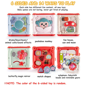 Trống Bàn Phím Âm Nhạc Giáo Dục Học Tập Đa Năng Cho Trẻ Tập Đi Bộ Sắp Xếp Hình Dạng Đồng Hồ Mê Cung Hạt Xylophone Khối Lập Phương Hoạt Động Cho Bé - Product Image 3