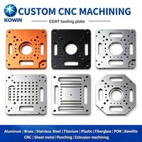 Plaque de référence usinée CNC en alliage d'aluminium 6061 sur mesure OEM, rectifiée avec précision, pour gabarits d'automatisation de l'usinage