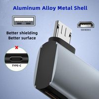Meilleure Vente 2026 Adaptateur Câble OTG 4K à Angle Gauche de 90 Degrés Alimenté Micro USB vers USB OTG pour TV Tablette Fire TV Stick 4K