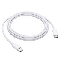 Câble USB-C vers C en nylon tressé de 2 m (6,56 pi) 60 W 100 W 5 A à charge rapide pour téléphones mobiles iPhone 15 16 17 18 Pro Max