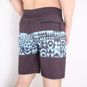 Shorts de Baño para Hombre, Azules con Estampado Floral, Secado Rápido, Cintura Media con Cordón Ajustable, Estilo Casual, Sublimados - Product Image 4