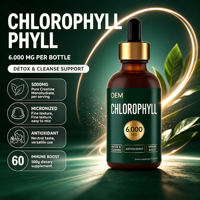 LUVVITA OEM Marque Privée Gouttes de Chlorophylle Liquide Originale à Boire Suppléments Naturels à Base de Plantes Gouttes Liquides de Chlorophylle Splina