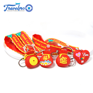 New Lovely New Year Decoration Keychain Holiday Promotional Gifts 3D Anime Cartoon PVC Rubber Key Chain