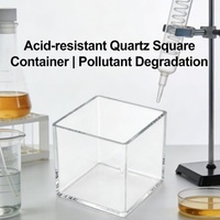Contenants en verre de quartz résistants aux hautes températures et à la corrosion, plateaux en quartz personnalisés