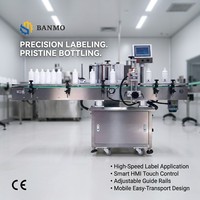 Etiquetadora Automática de Botellas Redondas con Pantalla Táctil PLC 2026, Alimentación de Alta Velocidad con Plato Giratorio para Botellas de Plástico y Vidrio