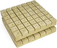 Cubes de laine de roche hydroponique pour la culture de légumes en agriculture