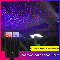 Coche USB techo estrella luz Interior estrella coche techo proyector luz Led Sternhimmel Auto cúpula lámpara estrellada 12V para decoración de coche