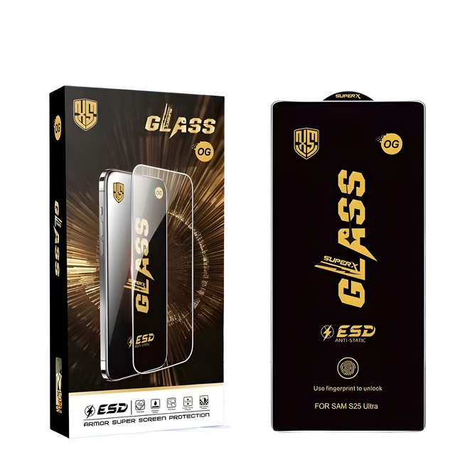 ANTI-STATIC Full OG Tempered Glass HD Screen Protector Film for Samsung S24 FE S25 Ultra S23 Plus S22 S21 S20 S10 Lite Note 20