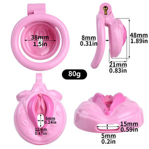 FRRK BDSM castidad pene bloqueado en lujuria jaula de pene Dispositivo de Castidad masculina para Sissy Cosplay bondage pene anillo bloqueo juguetes sexuales - Product Image 3