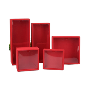 Nhà Máy Trực Tiếp Trực Tiếp Tùy Chỉnh Thân Thiện Với Môi Brown Craft Giấy Hộp Quà Tặng Vuông Hình Dạng Rõ Ràng Cửa Sổ Matt Cán Thư Mục Phong Cách - Product Image 1