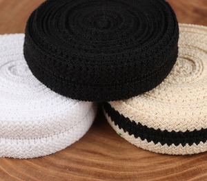 Breite 2 mm 25 mm 3 mm 35 mm Polyester Baumwolle geflochten Gewebtes Band Fischgräten-Paspel schnur Wickelst reifen Für Quilt vorhang - Product Image 3