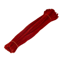 Vente en gros de tiges de chenille épaisses et duveteuses en velours de 6 mm pour la création de bouquets de fleurs DIY et la décoration de fêtes, en vrac