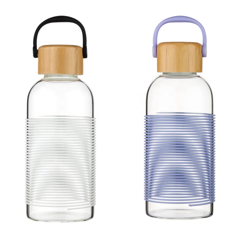 Umweltfreundliche Bestseller 500ml Glas-Wasserflaschen mit Silikon-Verbrühungsschutz für Büro und Fitnessstudio****^^^^ https://www.siboasi.com