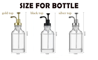 Vente en gros de distributeurs de sirop à café multifonctionnels transparents de 500 ml (16,9 oz) avec pompe en verre, emballage personnalisé