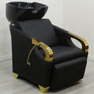 Poltrona da Salone di Lusso con Poggiapiedi Regolabile, Sedia Reclinabile da Barbiere per Saloni di Bellezza e Parrucchieri - Product Image 2