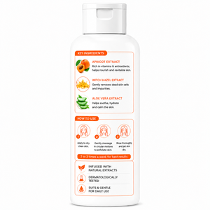 Exfoliante Facial de Albaricoque Premium, Fórmula Suave para el Cuidado Facial Diario, con Logotipo Personalizado, Fabricante de Cosméticos de Marca Privada - Product Image 4