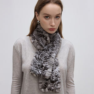 Bufanda Corta de Piel de <span class=keywords><strong>Chinchilla</strong></span> para Mujer - Accesorio de Invierno Lujoso y Moderno con Diseño Multifuncional y Patrón Sólido - Product Image 4