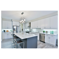 Meubles de cuisine modernes Foshan, armoires blanches modulaires, cuisine prête à assembler, armoires laquées