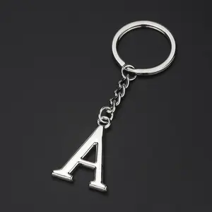 חם creative הנצחה מתנות keychain אדם של שם אותיות קסם ראשוני במקרה אנגלית אותיות keychain