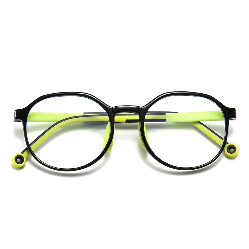 높은 품질 도매 TR 90 멀티 컬러 새로운 디자인 아이 블루 라이트 차단 안경 안경 프레임 소년 소녀