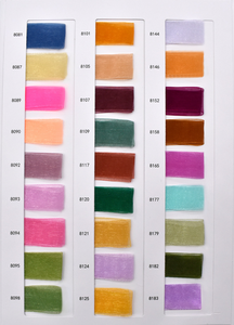 Pita Organza Chiffon Tulle Transparan Solid Bermotif Embos Dua Sisi Hanfan untuk Dekorasi Natal, Kemasan Bunga, Warna-warni - Product Image 6