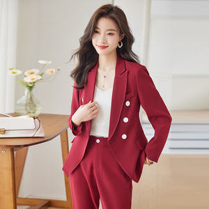 Pantalon de mode pour femmes de haute qualité Blazer Occasions formelles de haute qualité costume à manches longues costume d'affaires ensemble deux pièces - Product Image 3