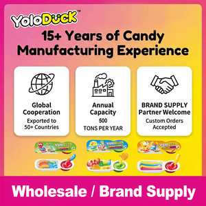 Fabricante Yoloduck, Venta al por Mayor de Caramelos Agridulces de la Serie Dippy Gummy, Caramelos Halal con Diseño de Dibujos Animados para Comida de Ocio - Product Image 4