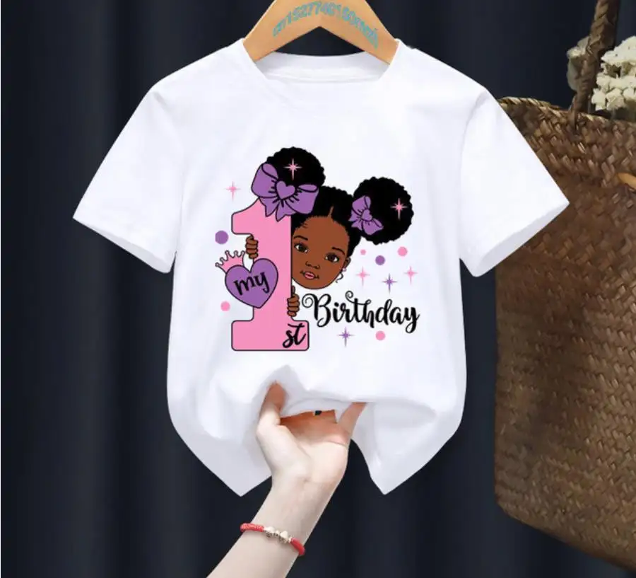 T-shirt en coton à manches courtes pour bébé, vêtements d'été pour filles et enfants